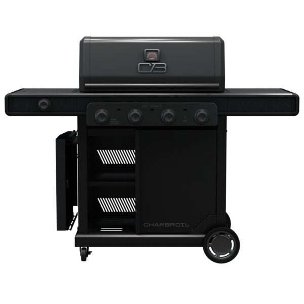Parrilla de Gas Char-Broil Pro Series Amplifire 463281024 4 Quemadores con Gabinete y Quemador Lateral Negro