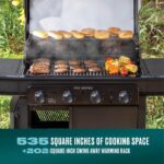 Parrilla de Gas Char-Broil Pro Series Amplifire 463281024 4 Quemadores con Gabinete y Quemador Lateral Negro