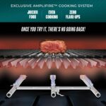 Parrilla de Gas Char-Broil Pro Series Amplifire 463281024 4 Quemadores con Gabinete y Quemador Lateral Negro