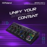 Mezclador dual para gaming Roland BRIDGE CAST X | Mezclador de doble bus para gaming y captura de video | Interfaz de st
