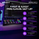 Mezclador dual para gaming Roland BRIDGE CAST X | Mezclador de doble bus para gaming y captura de video | Interfaz de st