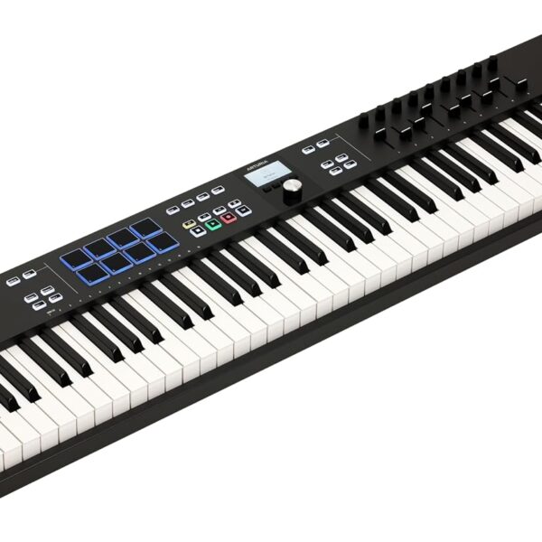 Arturia KeyLab Essential 88 mk3 — Teclado controlador MIDI USB de 88 teclas con software Analog Lab V incluido, negro