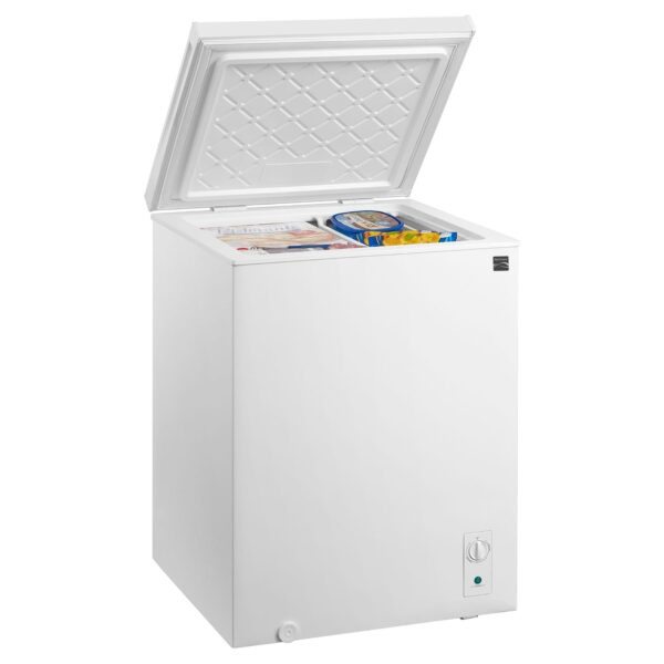 Kenmore - Congelador profundo – Refrigerador convertible/congelador de pecho, 1 cesta colgante, listo para garaje, almac