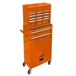 Entcook Caja de herramientas con ruedas de 8 cajones con cajones, cajas de herramientas portátiles de alta capacidad con