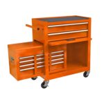 Entcook Caja de herramientas con ruedas de 8 cajones con cajones, cajas de herramientas portátiles de alta capacidad con