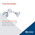 Reflector para Exteriores Lithonia Lighting OFTH 300PR 120 WH CP6 M4 Doble Par Ajustable 120 Voltios Blanco Paquete de 6