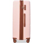 Set de Maletas EastVita YJJ-df-PBY_15K41PGK-15 3 Piezas ABS Rosado 20 24 28 Pulgadas Ampliable 25% Candado TSA