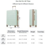 Juego de Maletas EastVita YJJ-df-PBY_15K40YJ1-19 3 Piezas ABS Gris Ampliables con Candado TSA y Ruedas Giratorias