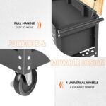 DNA Motoring TOOLS-00403 - Cofre de herramientas rodantes de 3 cajones, armario de almacenamiento de herramientas rodant