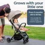 Inglesina Quid 2 - Cochecito de viaje ligero ultra compacto, para bebés y niños pequeños, asiento reclinable, plegable,