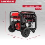 Generador Portátil A-iPower GXS5000 5000 W Gasolina Motor OHV 223cc Rojo