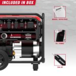 Generador Portátil A-iPower GXS5000 5000 W Gasolina Motor OHV 223cc Rojo