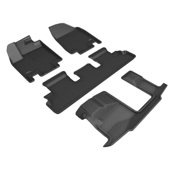 Tapete Kagu 3D MAXpider L1NS14801509 Negro para Nissan Pathfinder 8 Asientos 2022-2024 Juego Completo R1 R2 R3