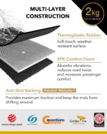 Tapete Kagu 3D MAXpider L1NS14801509 Negro para Nissan Pathfinder 8 Asientos 2022-2024 Juego Completo R1 R2 R3