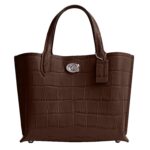 Bolsa Tote Coach Willow 24 C8632 Cuero Color Arce