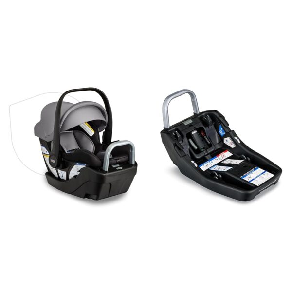 Asiento infantil para automóvil Britax Willow S con base Alpine tecnología ClickTight orientado hacia atrás color ónix g