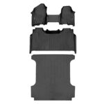 Forro de Piso 2 Filas y Caja de Camioneta SMARTLINER SA0373 B0374 J0369 para Dodge Ram 1500 Crew Cab 2019-2024 Negro