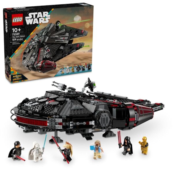 LEGO Star Wars El Halcón Oscuro Starship 75389 con 6 Minifiguras 1578 Piezas