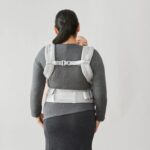 Portabebés Ergobaby Alta Asiento de Cadera 2 en 1 Malla Transpirable Gris Perla 4 a 48 Meses Hasta 25 Libras