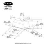 Lumin Collection 380 CFM - Campana extractora con canalización, LED, de 30 pulgadas