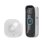 Swann Buddy4K UHD - Timbre de puerta con video inalámbrico y campana | Sin tarifa mensual | Vista ultraancha de 165° | A