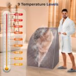 Sauna de Vapor Portátil SereneLife SLISAU60GRY.5 900W 122°F Temporizador 60 Minutos Gris