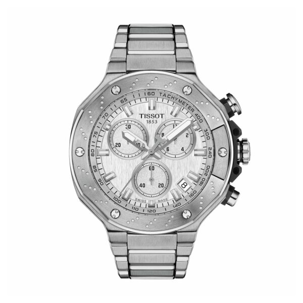 Reloj Tissot T-Race Cronógrafo T1414171103100 Caja Acero Inoxidable 316L 45mm Gris