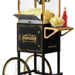 Nostalgia Máquina para hacer palomitas de maíz - Carrito profesional con caldera de 10 onzas que hace hasta 40 tazas - M