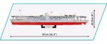 Modelo de Construcción COBI IJN Akagi Portaaviones Armada Imperial Japonesa Escala 1:300 3573 Piezas