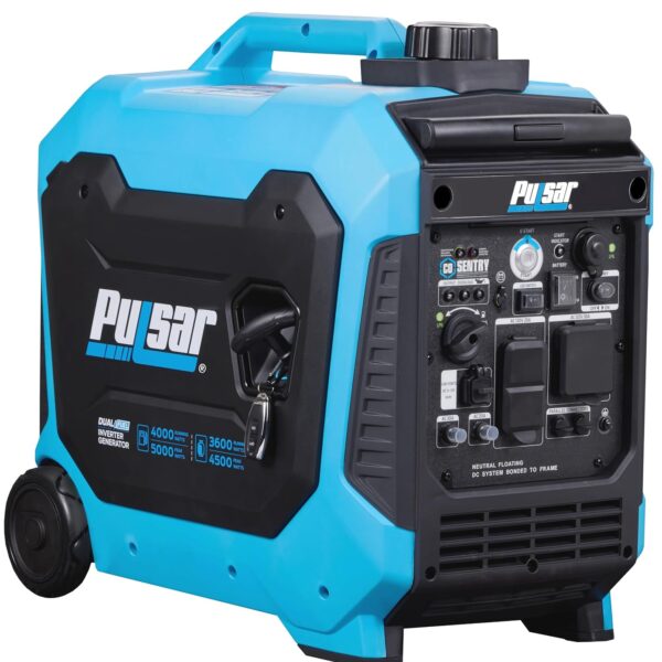 Generador Inversor Pulsar PG5000BiSRCO Dual Fuel 5000 Watts 30A RV Ready Azul