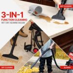 Shop-Vac 5761311 Aspiradora para uso húmedo y seco de 12 galones, 6 HP máximo, manguera de 1.5 pulgadas de diámetro x 7