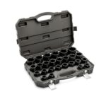 GEARWRENCH Juego de llaves de impacto métrico de 6 puntas de 26 piezas, 3/4 pulgadas de diámetro | 19mm-50mm | 84031