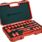 Juego de Llaves Métricas Aisladas Jonard Tools INSS-19M 1000VAC 19 Piezas con 3 Extensiones y Trinquete de 72 Dientes de