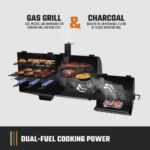 Combo de Ahumador y Parrilla Oklahoma Joe's Canyon Carbón y Gas 24203004 Negro