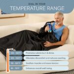 Manta de Sauna Portátil Infrarroja LifePro Cozywrap LP-CZYWRP-BLK con Mangas para Brazos Cuero Sintético Negro 71 x 31 P