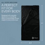 Manta de Sauna Portátil Infrarroja LifePro Cozywrap LP-CZYWRP-BLK con Mangas para Brazos Cuero Sintético Negro 71 x 31 P