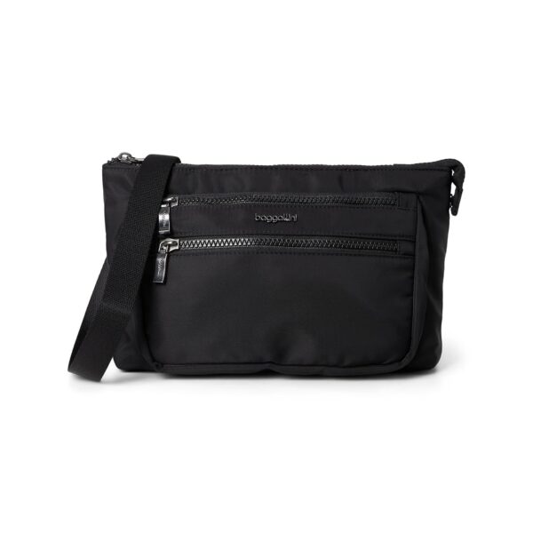 Bolso Baggallini PBL904 Cruzado y de Cinturón Negro Nailon 6.5 x 11 x 2.5 pulgadas
