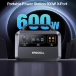 Estación de Energía Portátil GRECELL EB500 600W 460Wh LiFePO4 Negro