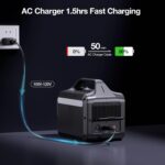 Estación de Energía Portátil GRECELL EB500 600W 460Wh LiFePO4 Negro