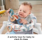 Set de Regalo para Bebé Fisher-Price Piano Gym Glow and Grow Kick and Play con Silla de Piso Sit Me Up y Maracas Rattle