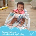 Set de Regalo para Bebé Fisher-Price Piano Gym Glow and Grow Kick and Play con Silla de Piso Sit Me Up y Maracas Rattle