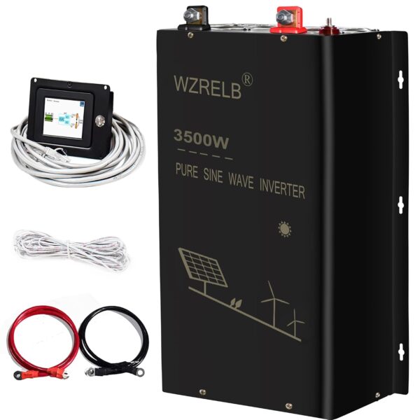 Inversor de onda sinusoidal pura WZRELB SPWR350036 3500W 36V a 120V 240V fase dividida