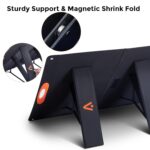 Panel solar portátil Asypets 420W plegable silicio monocristalino negro