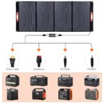 Panel solar portátil Asypets 420W plegable silicio monocristalino negro