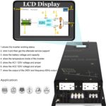 Inversor de Potencia WZRELB SPVC6K36V 6000W 36V Onda Senoidal Pura Pico 12000W 36VDC a 120V 240VAC Pantalla LCD
