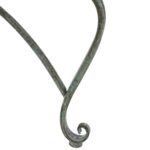 Banco de árbol de hierro forjado SAFAVIEH Ally PAT5019D verde oscuro antiguo estilo victoriano para exteriores 60 x 60 x