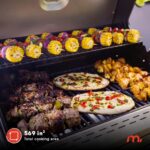 Parrilla de Gas Megamaster 720-0804HK 4 Quemadores con Quemador Lateral 52000 BTU Área de Cocción 568.2 Pulgadas Cuadrad
