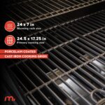 Parrilla de Gas Megamaster 720-0804HK 4 Quemadores con Quemador Lateral 52000 BTU Área de Cocción 568.2 Pulgadas Cuadrad