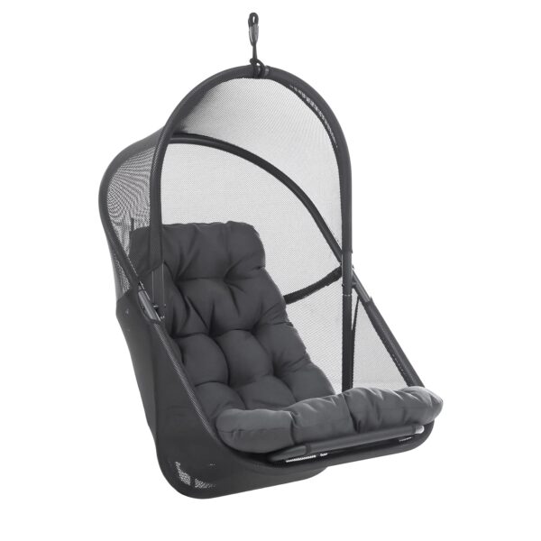 Silla Columpio Greemotion GM-1010DG con Cojín Malla Transpirable Resistente a Rayos UV Capacidad 220 Libras Gris Oscuro