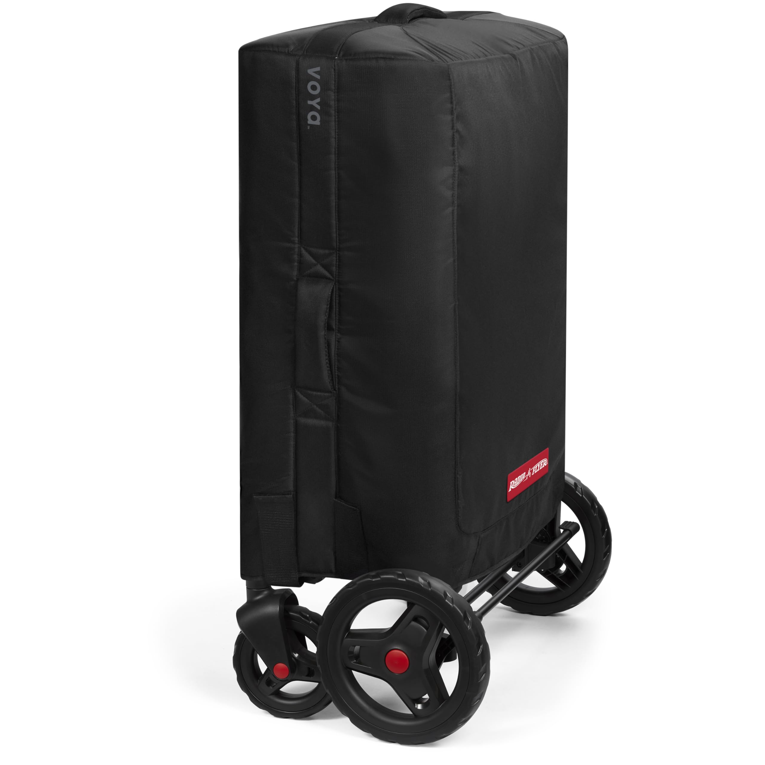 Radio Flyer Voya Quad Stroller Wagon Funda de viaje, color negro, bolsa protectora de viaje, asas de agarre cómodo, dise